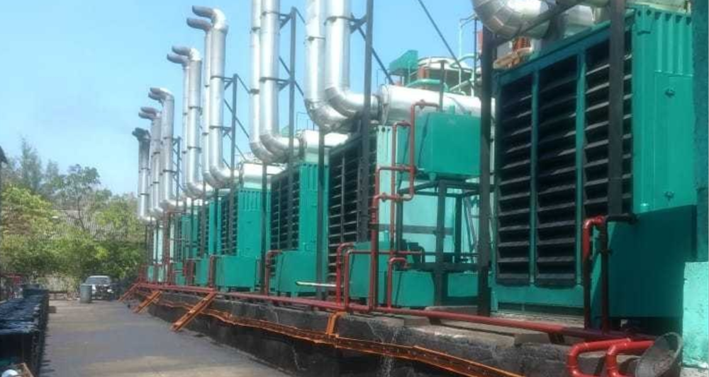 Port Blair 16 MW diesel power plant — row of Cummins QSK 2000 KVA gensets installed in the Andaman Islands